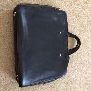 Jack Spade chocolate brown briefcase